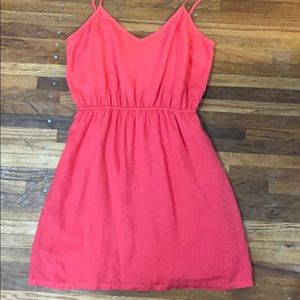 J. Crew Coral Linen Dress